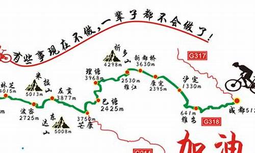 川藏线骑行路线图_川藏线骑行路线图片